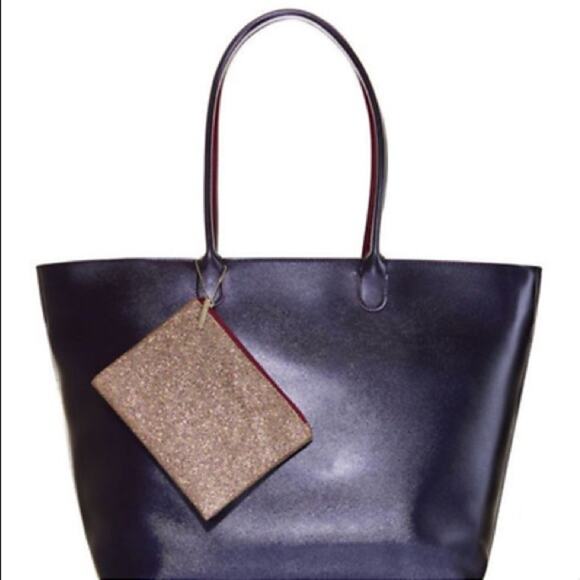 Bath & Body Works Sparkling Navy Violet Black Friday 2016 VIP Tote Bag Purse - Picture 1 of 11